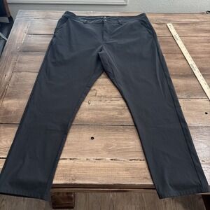 Under 510 Super Stretch Performance Pants Mens 32x28 Black Solid Slim Fit Preppy